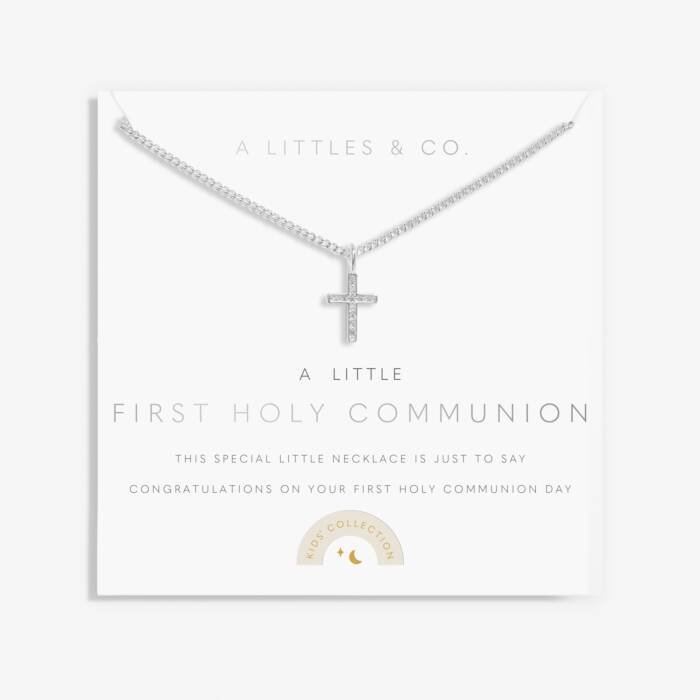 Kids' A Little 'First Holy Communion Necklace In Silver Plating