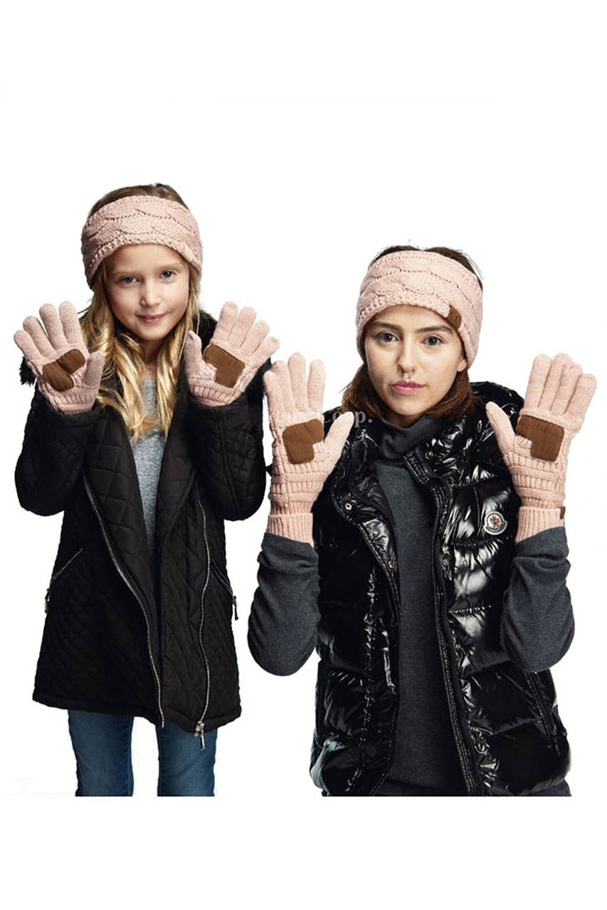 Indi Pink C.C Kids Knit Gloves