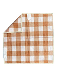 Sienna: Double-Sided Washcloth: Rust/Cream / 12x12 in / Washcloth