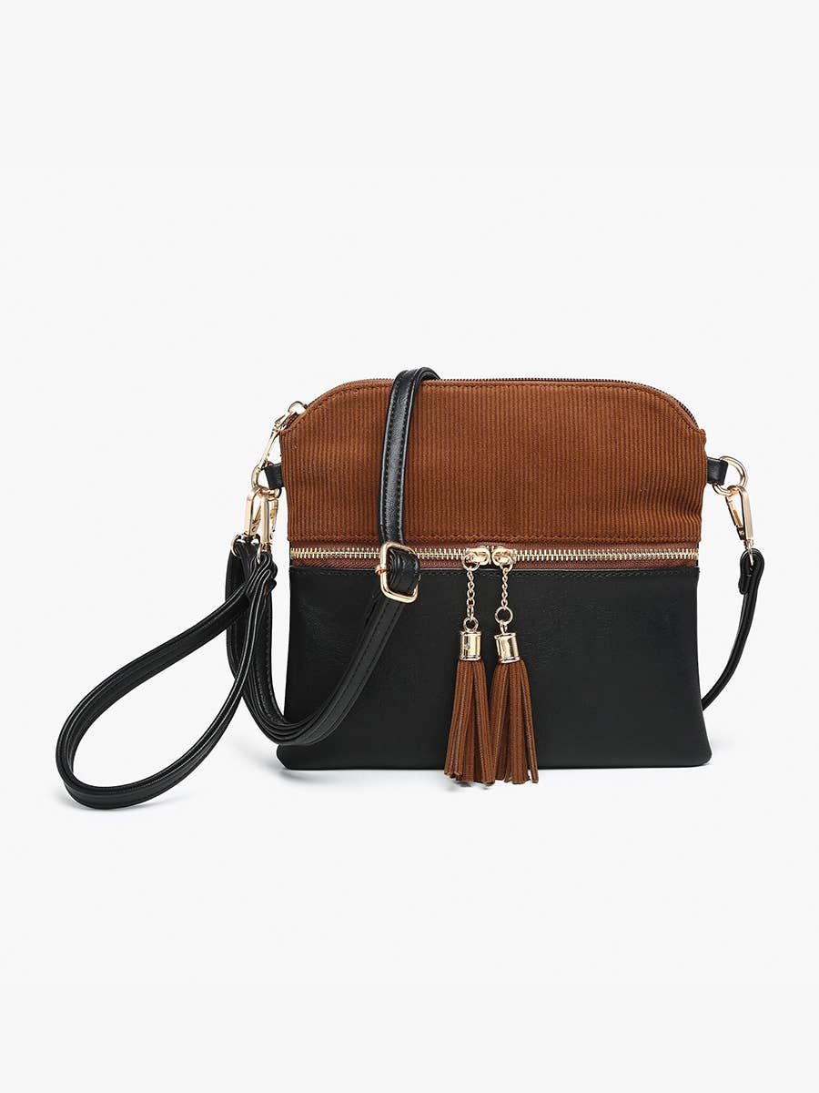 Tara Corduroy 2 Tone Crossbody