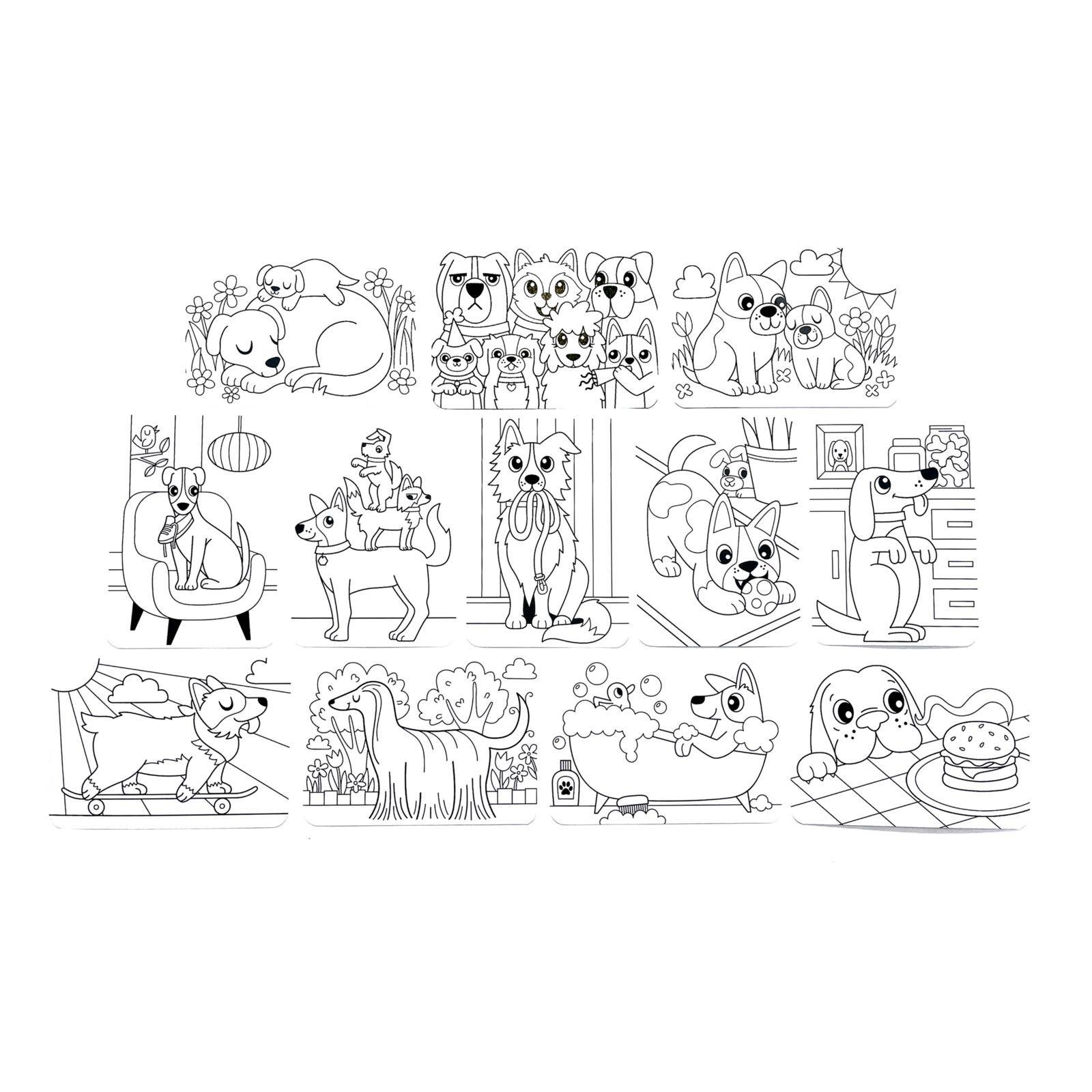 Dog Days Undercover Art Hidden Patterns Coloring Activity