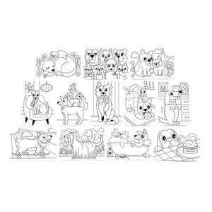 Dog Days Undercover Art Hidden Patterns Coloring Activity