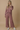 Burgundy Stripe Elastic Waist Pants