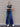 HIGH RISE DARK WASH FUSED WAISTBAND PALAZZO JEANSd