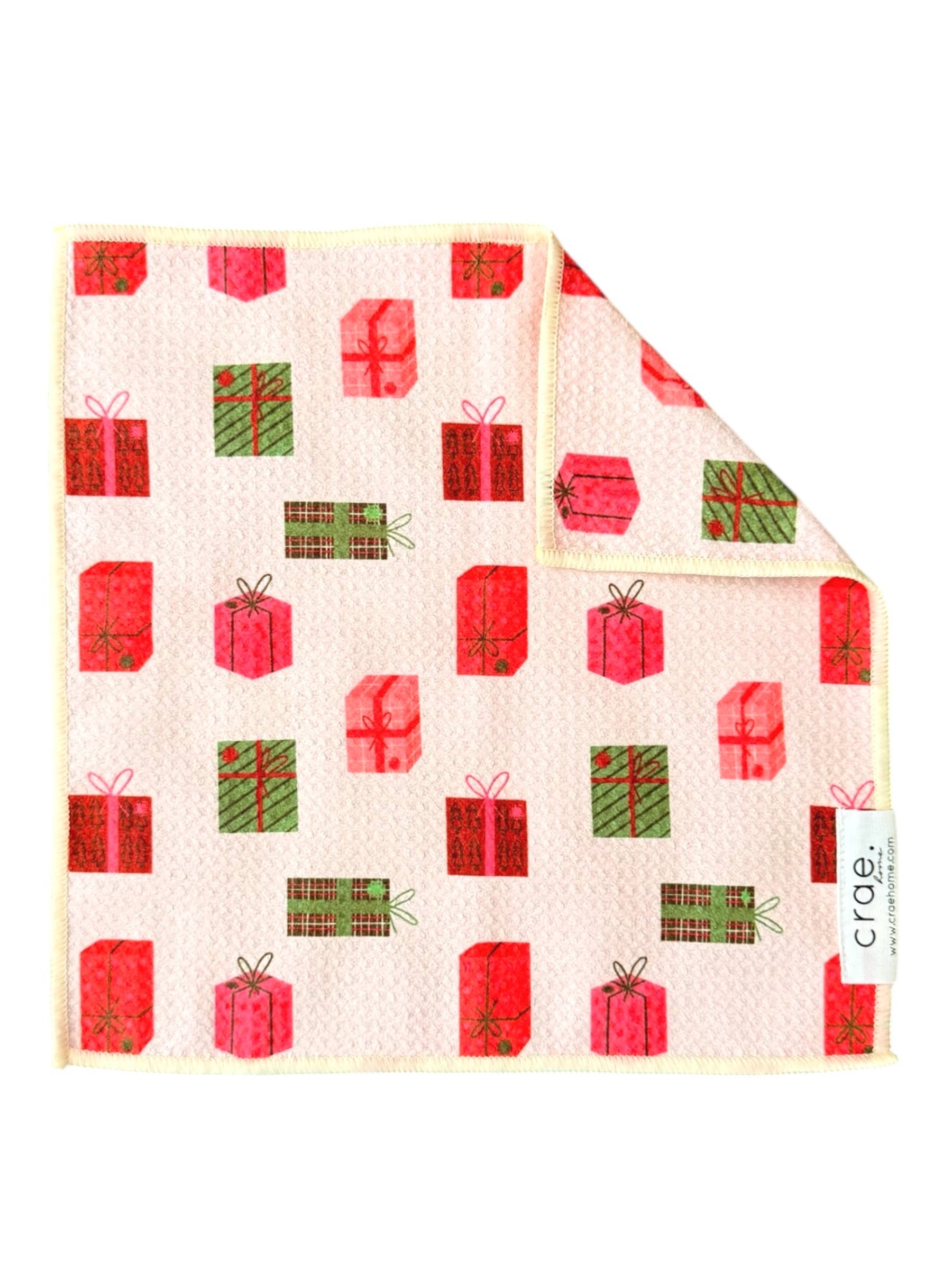 Patterned Presents: Double-Sided Washcloth: Cream / 12x12 in. / Washcloth