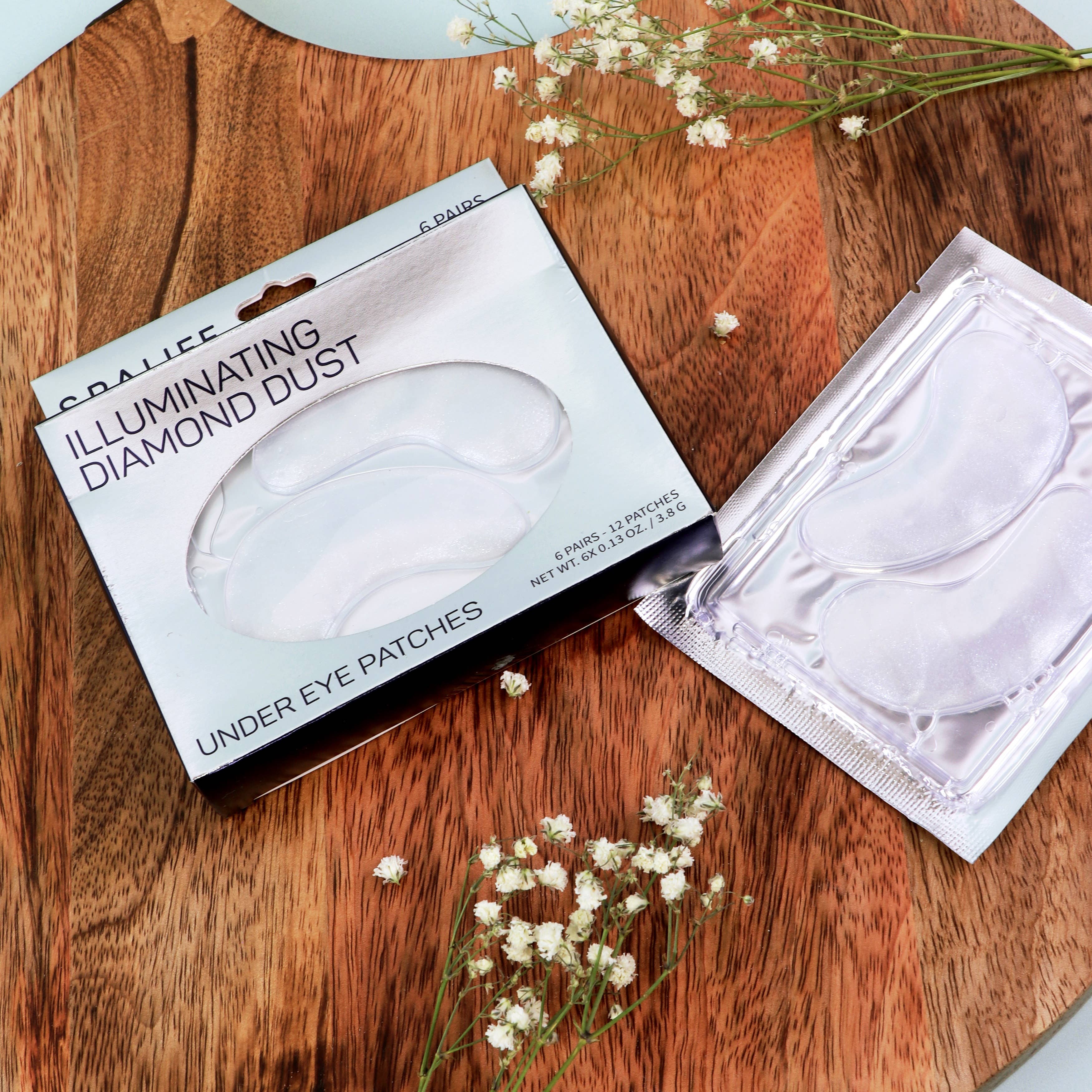 Illuminating Diamond Dust Under Eye Masks- 6 Pairs