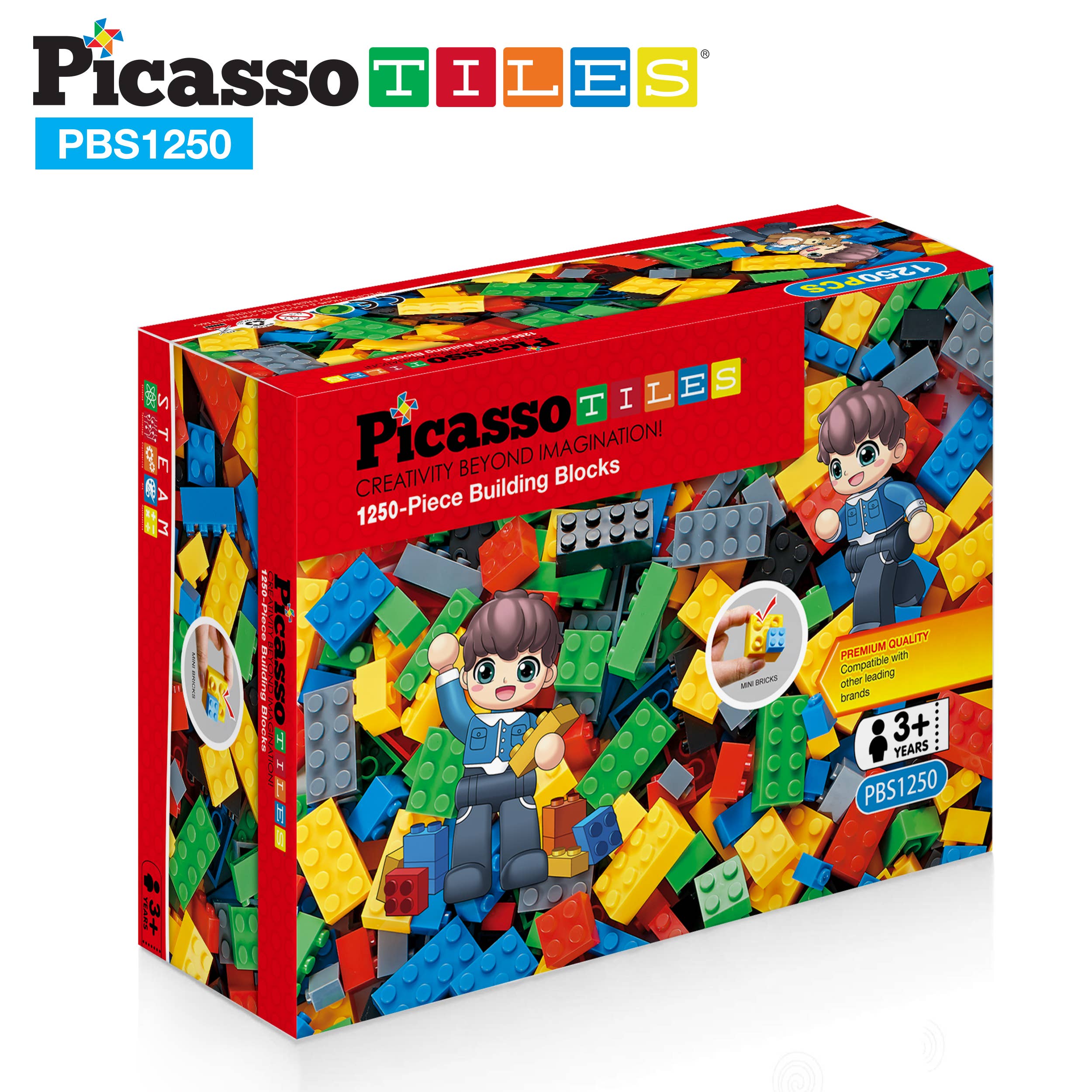 Brick Building Blocks - 1250pc