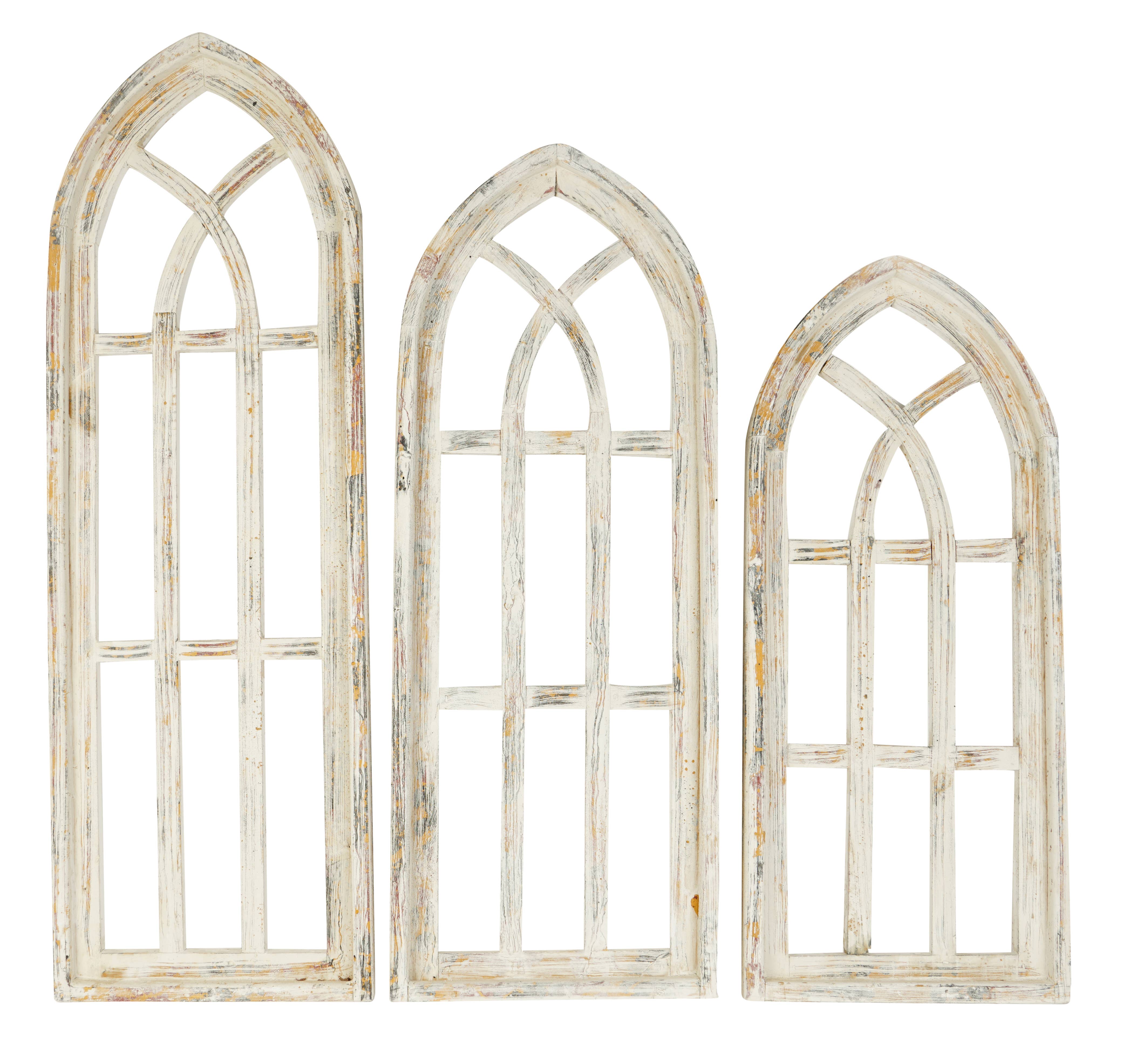 Shabby White Cathedral Windows