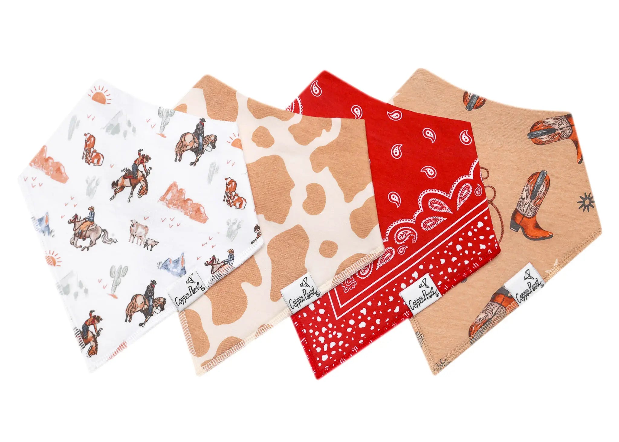 Boone Baby Bandana Bib Set (4-pack)