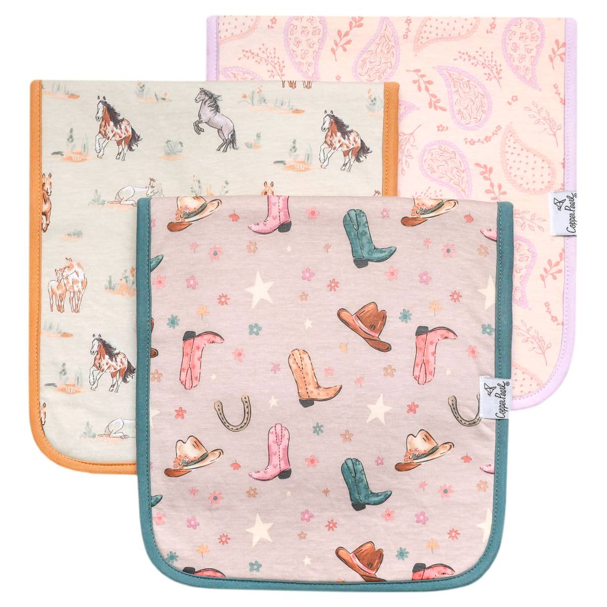 Cheyenne Burp Cloth Set (3-pack)