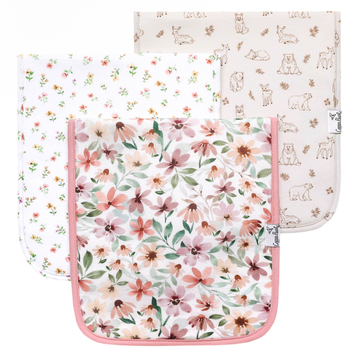 Natalie Burp Cloth Set (3-pack)