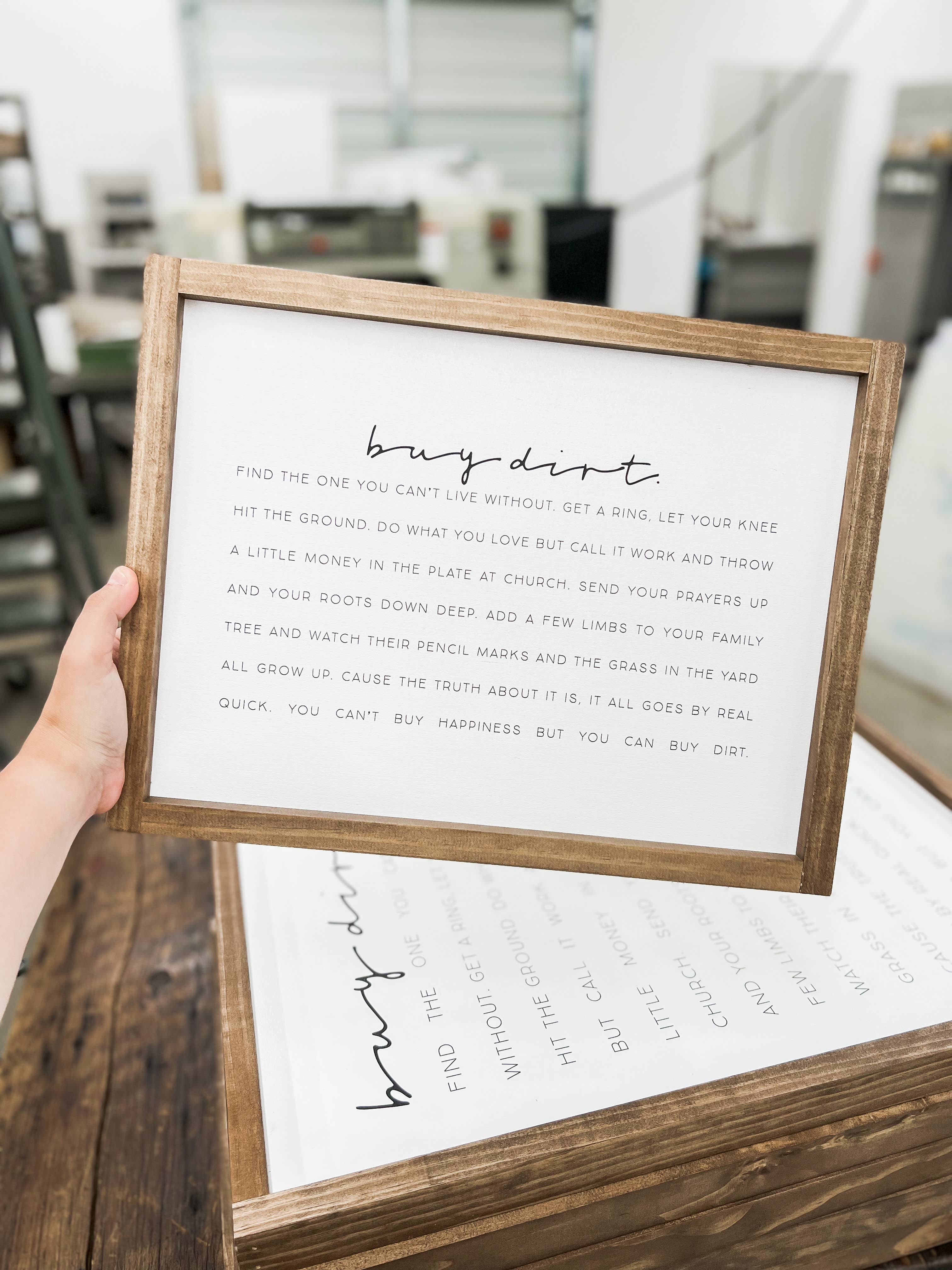 Buy Dirt - Horizontal | Wall Decor, Home Decor, Wall Art: 12x8"