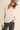 IVORY CONTRAST KNIT SCALLOPED EDGE SWEATER
