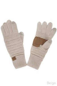 Navy C.C Knitted Touch Screen Compatible Gloves