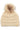 Beige C.C Kids Solid Ribbed Beanie with Pom