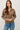 BROWN ZIP UP SWEATER JACKET