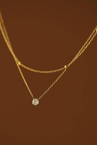 GOLD 18K STAINLESS STEEL TARNISH FREE NECKLACE SET