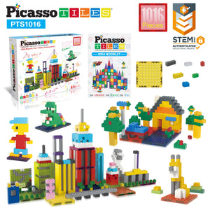 1016 Piece Magnetic Brick Tiles & Bricks