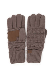 Navy C.C Knitted Touch Screen Compatible Gloves