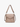 Beige Lorelei Double Zip Whipstitch Trim Crossbody