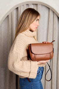 Lindsay Dual Zip Flapover Crossbody