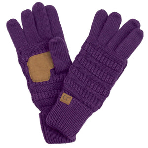 Navy C.C Knitted Touch Screen Compatible Gloves