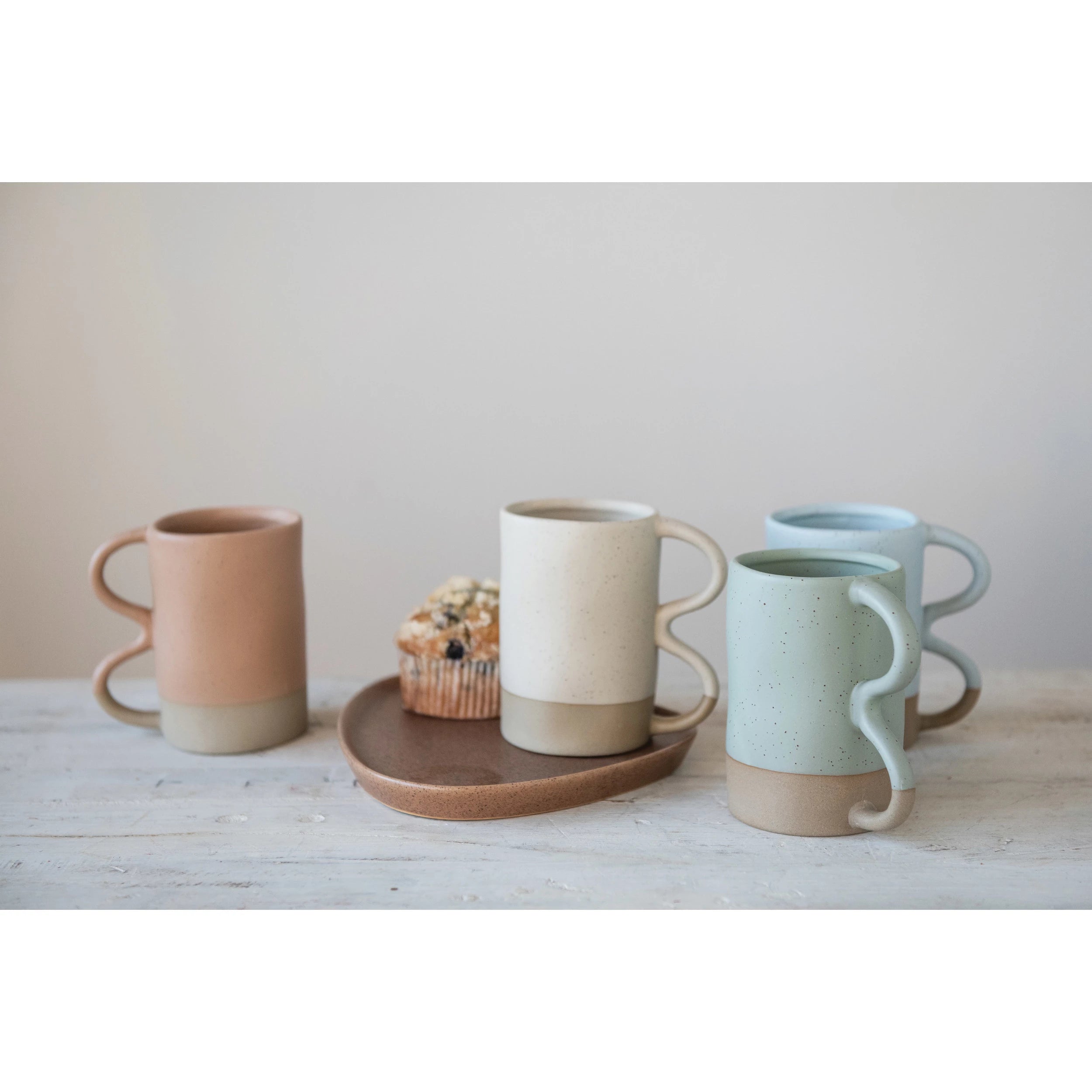 Stoneware Mug, Matte Speckled Finish, 4 Colors