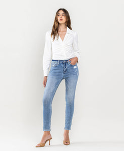 High Rise Ankle Skinny Jean by Lovervet by Vervet