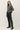 SLATE STRIPED WAFFLE KNIT BOXY CARDIGAN