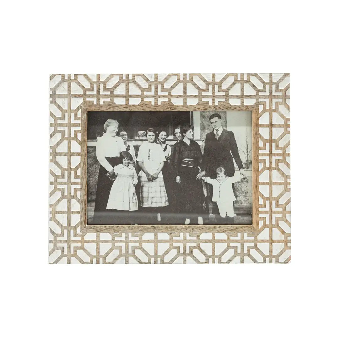 4X6 Vennie Neoclassical Carved Wood Photo Frame