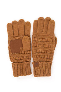 Navy C.C Knitted Touch Screen Compatible Gloves