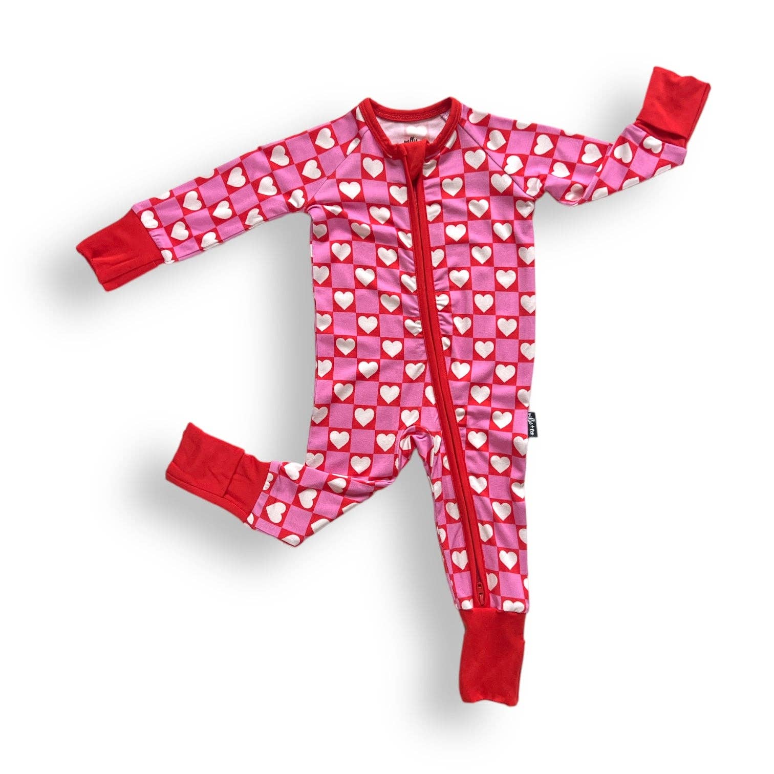 ZIP ROMPER - Red Heart