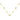 Faceted CZ Necklace | Ice Blu Collection: Milky White / 18K Gold Dipped