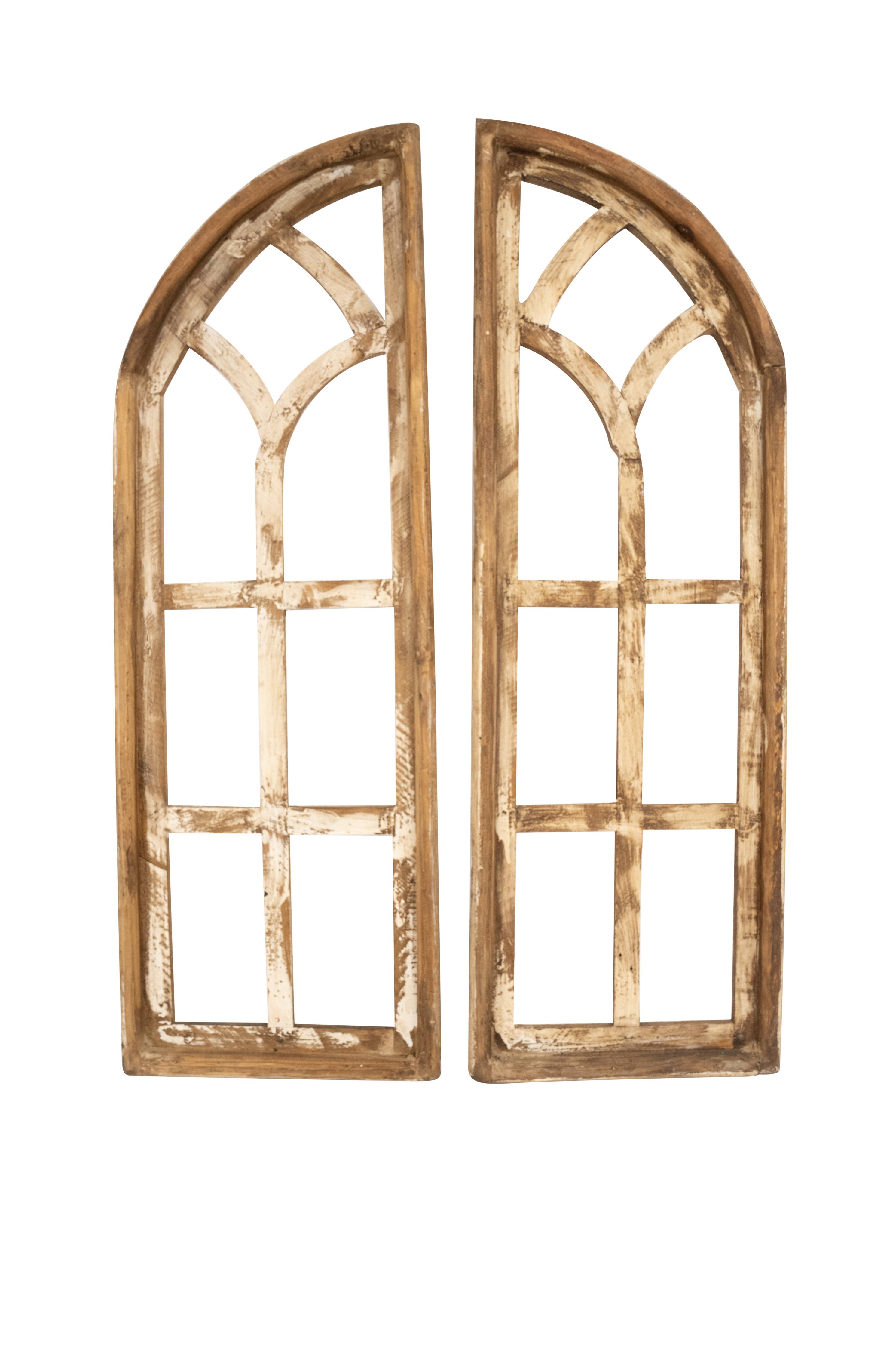 Fairfax Farmhouse Window-24x36-Antiqued White-Pair
