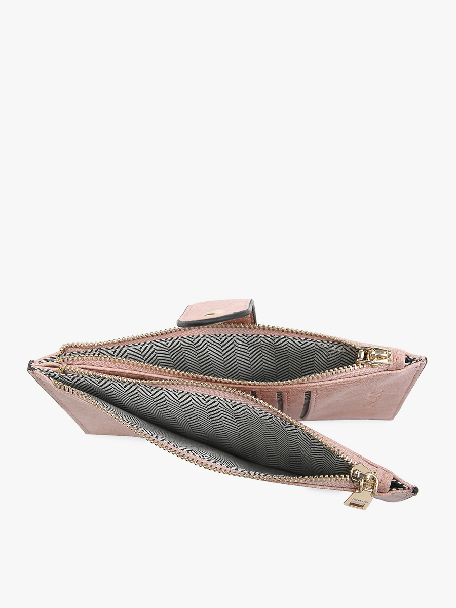 Odelia Snake Snap Wallet with Two Compartments