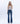 HIGH RISE DARK WASH TROUSER HEM BOOTCUT JEANS