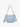 Light Blue Raquel Whipstitch Trim Crossbody/Saddle Bag