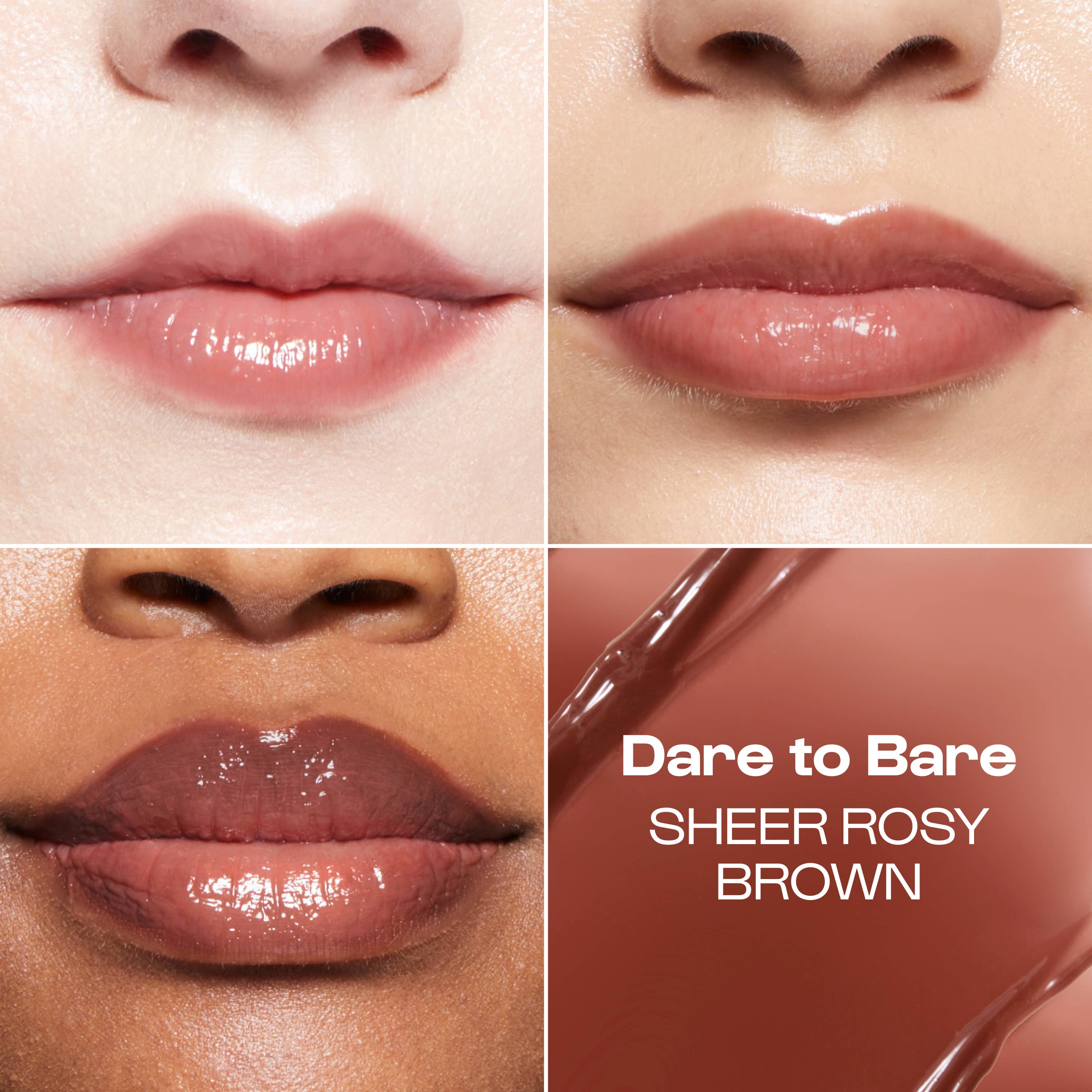 Dare to Bare (Sheer Rosy Brown) Lip Goals Glossy Lip Balm: Dare to Bare (Sheer rosy brown)