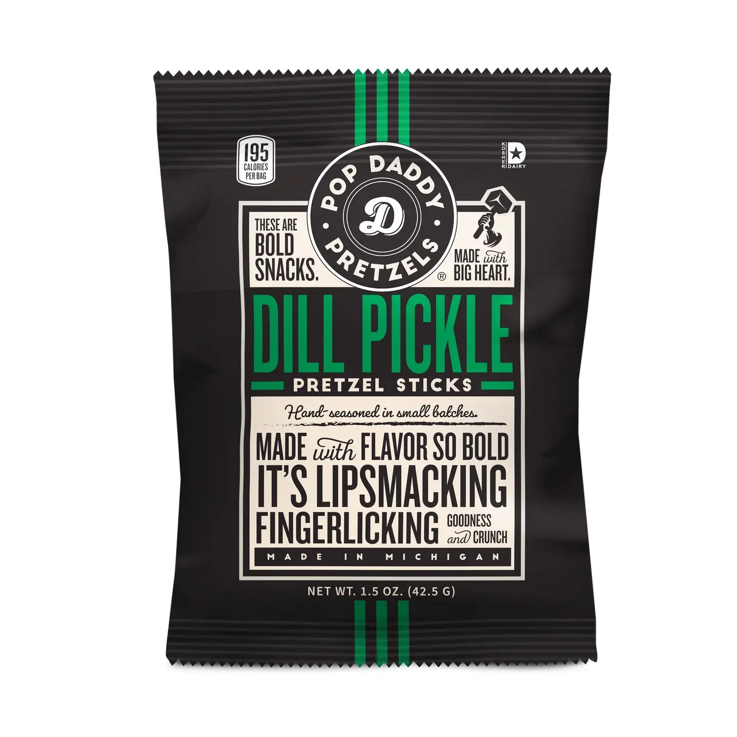 Dill Pickle Seasoned Pretzels 1.5oz