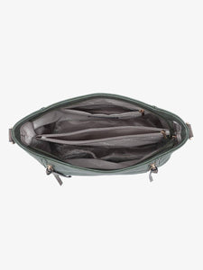Tan/Grey Mina Distressed Hobo Bag