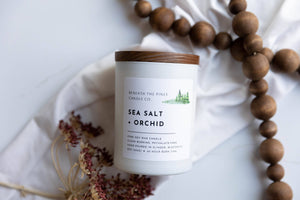 Sea Salt + Orchid Soy Candle