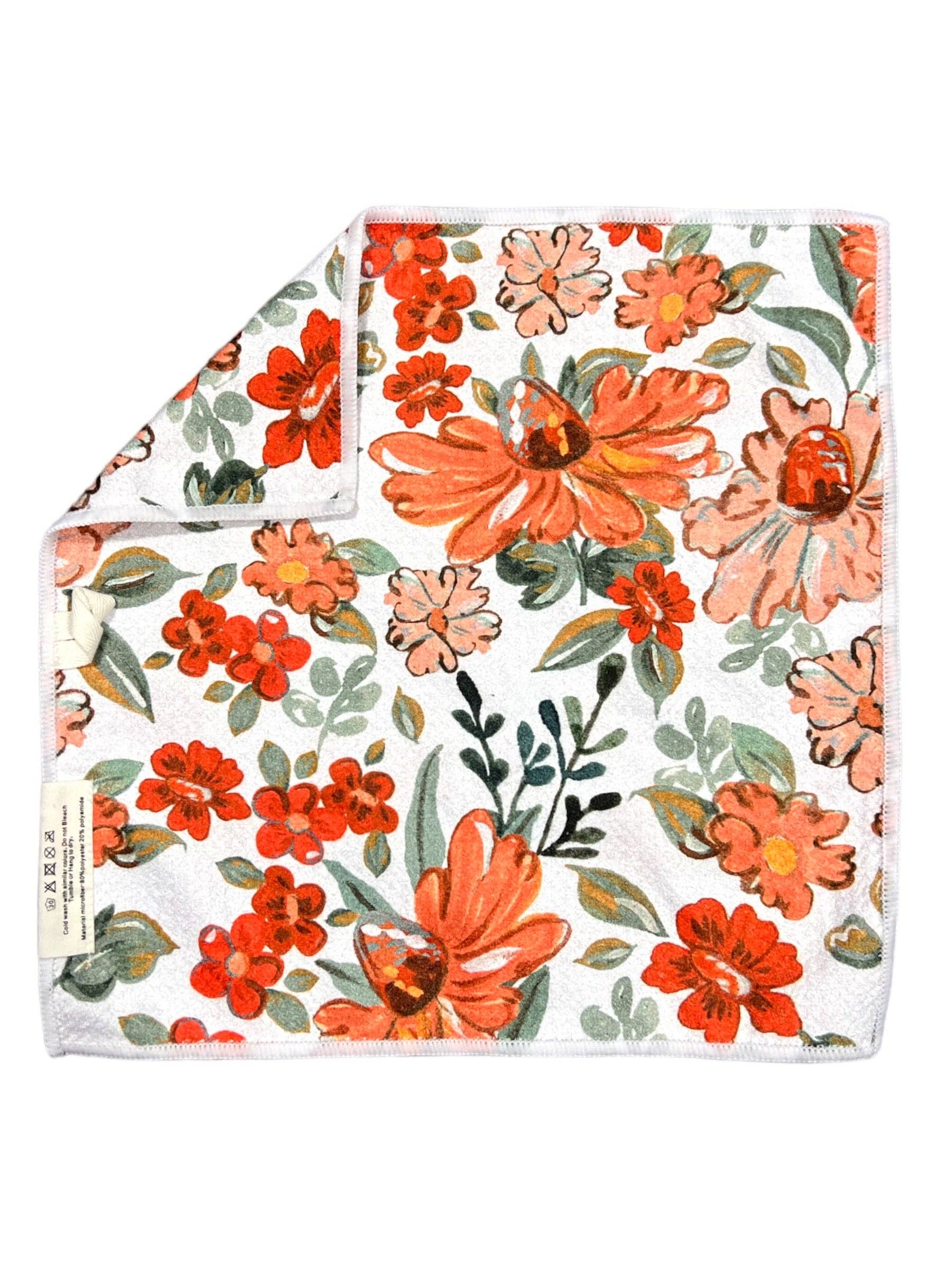 Donna: Double-Sided Washcloth: White / 12x12 / Washcloth