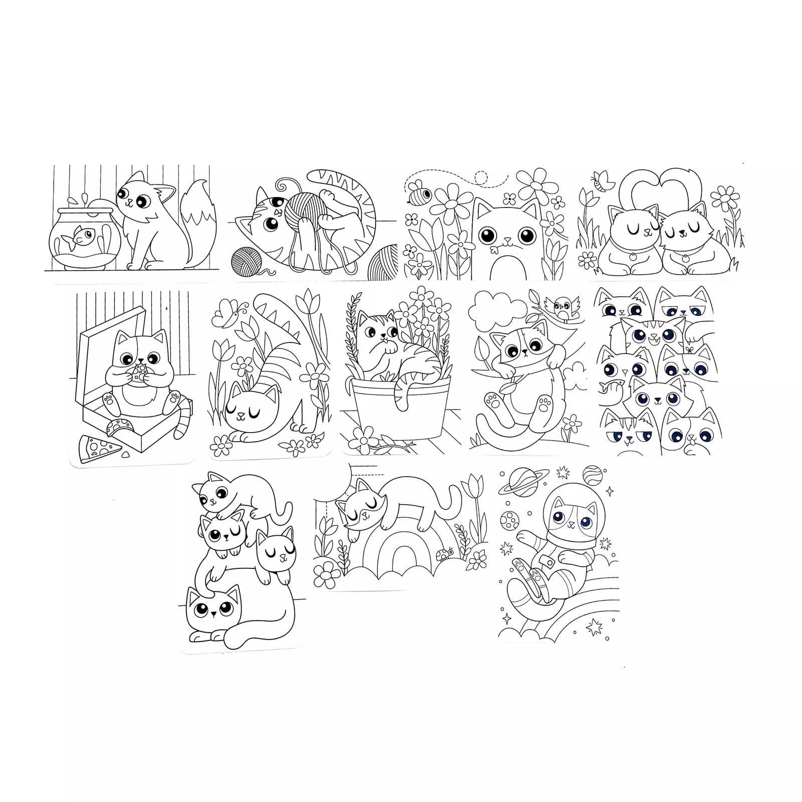 Smitten Kitten Undercover Art Hidden Patterns Coloring