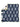 Ester: Reversible Washcloth: Cream/Blue / 12x12 in