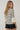 STRIPED KNIT TOP W/ 3/4 CONTRAST BELL SLEEVE