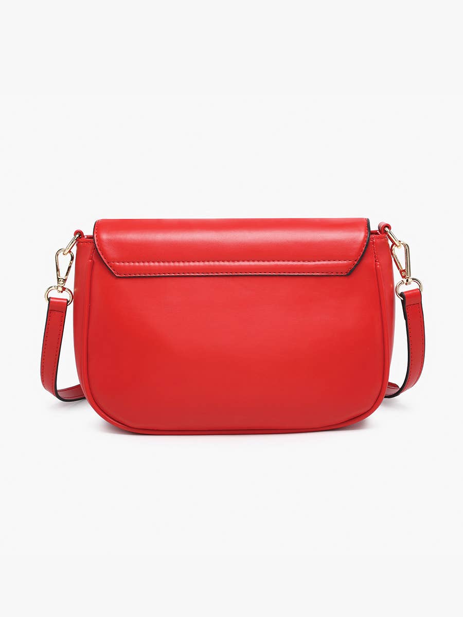 Lindsay Dual Zip Flapover Crossbody