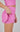 Pink Girls Rib Crossover Top and Skort Matching Set