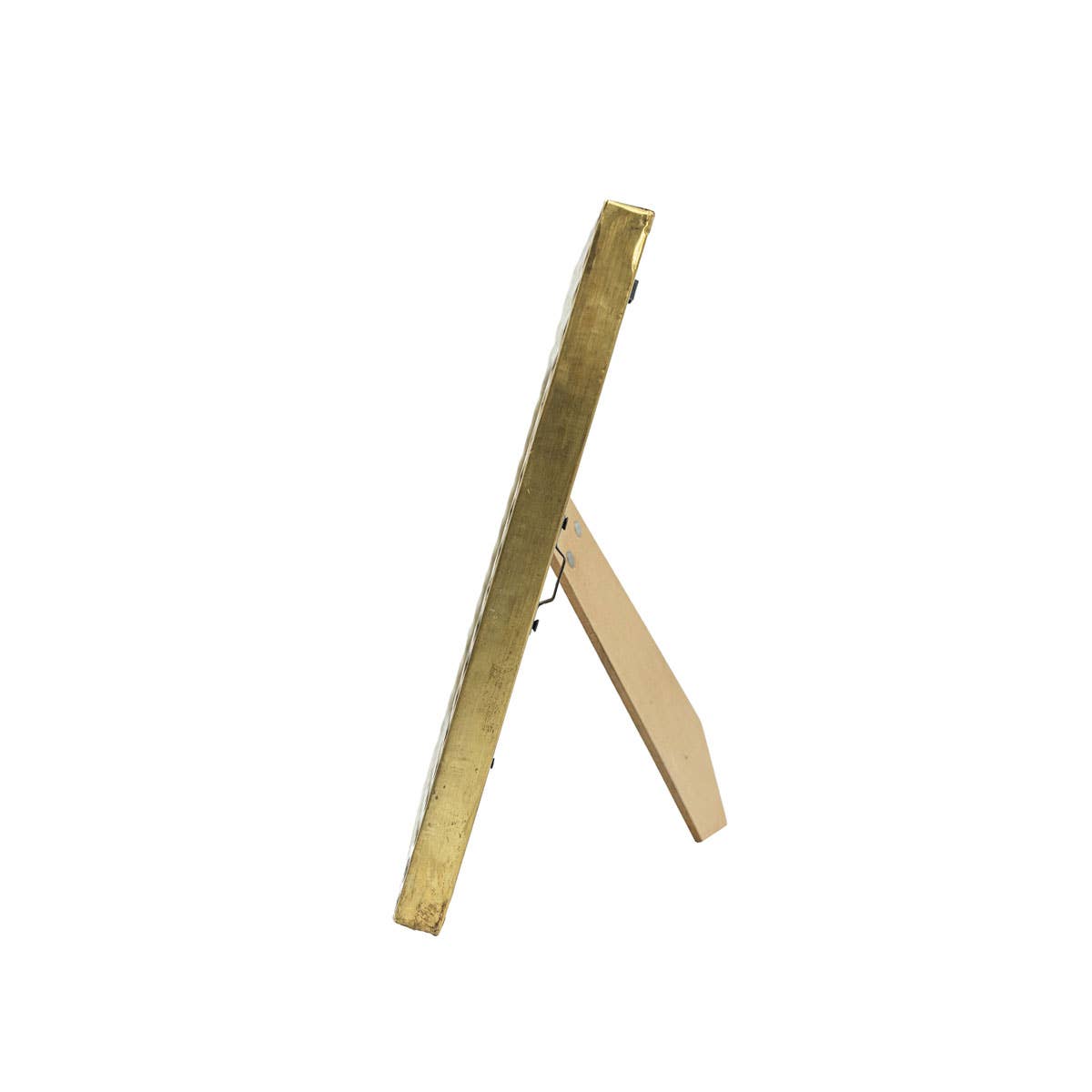 4X6 Berlin Hammered Brass Diamond Photo Frame