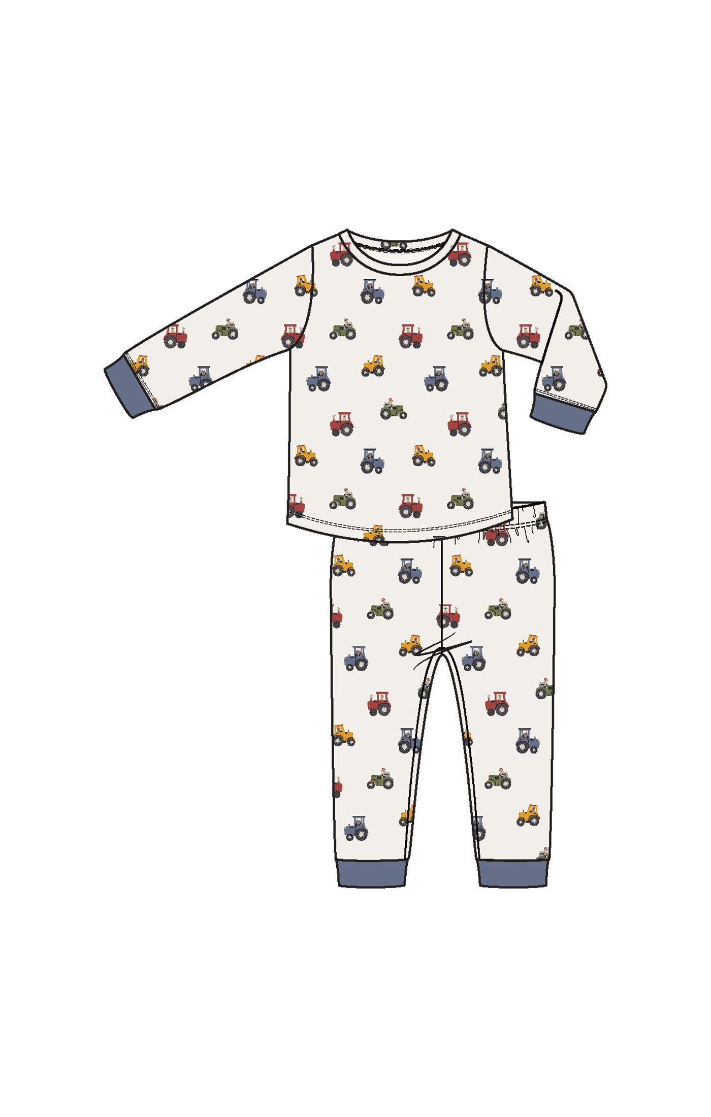 Mini Tractors - L/s Loungewear Set