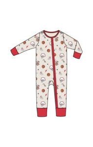 Basketball Uni- 2 Way Zipper Romper